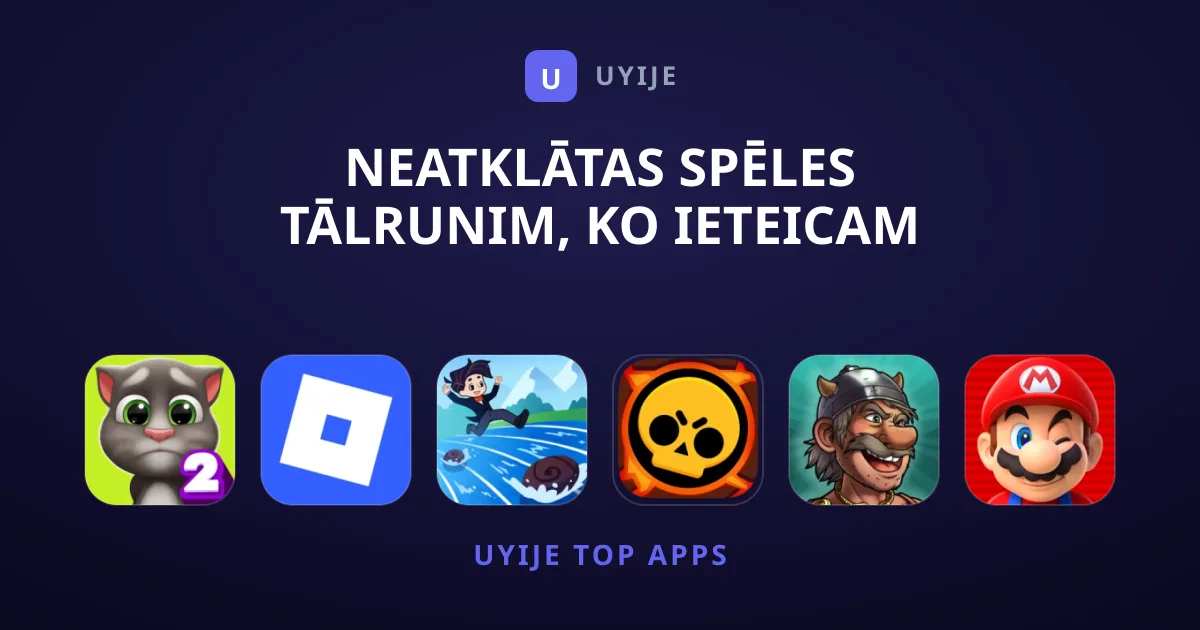 Neatklātas Spēles Tālrunim, Ko Ieteicam Izmēģināt